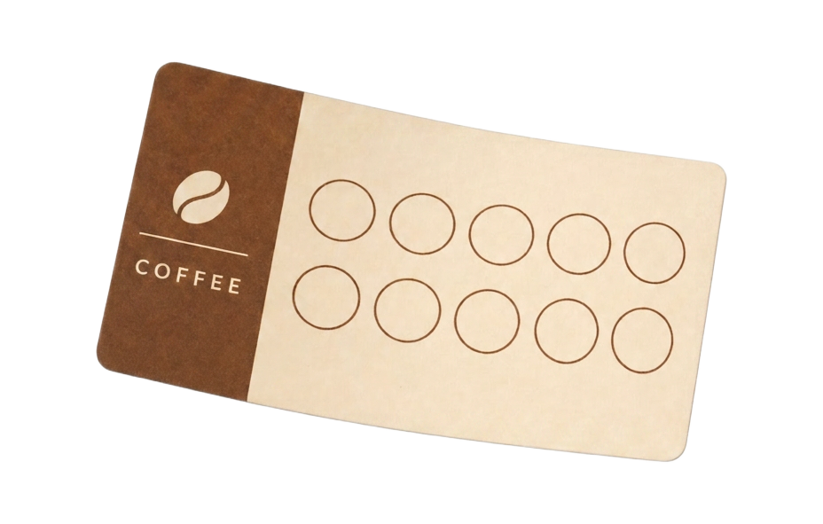 Coffee stamp card